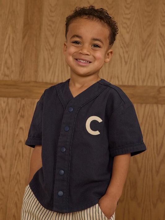 Navy C Baseball Shirt