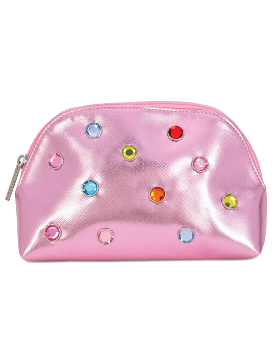 Pink Candy Gem Oval Cosmetic Bag