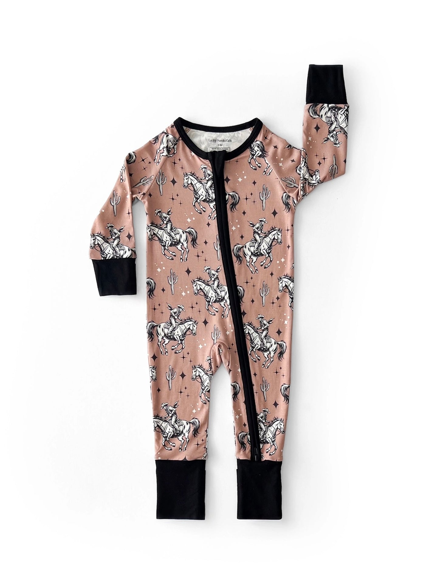 Bamboo Zip Romper - Desert Cowboy