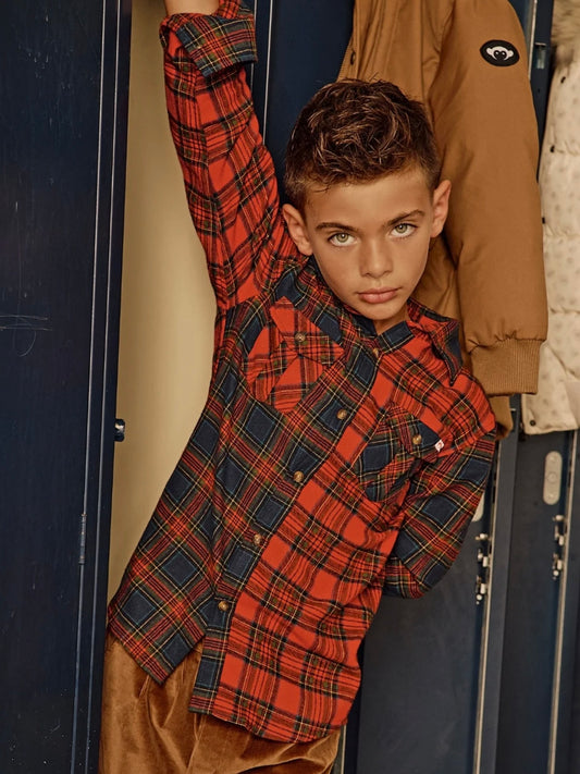 Holiday Plaid Flannel Shirt