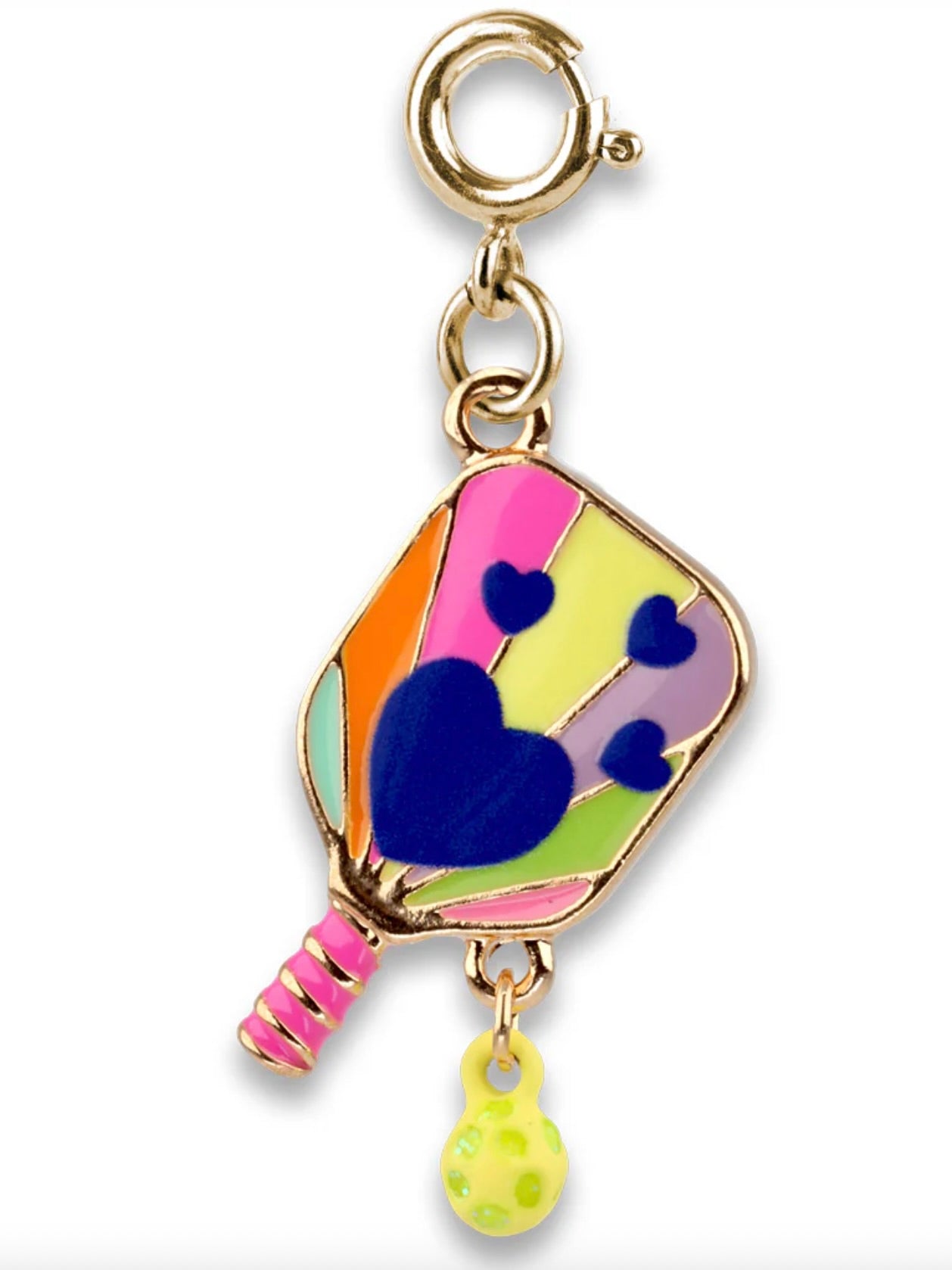 Gold Pickleball Charm