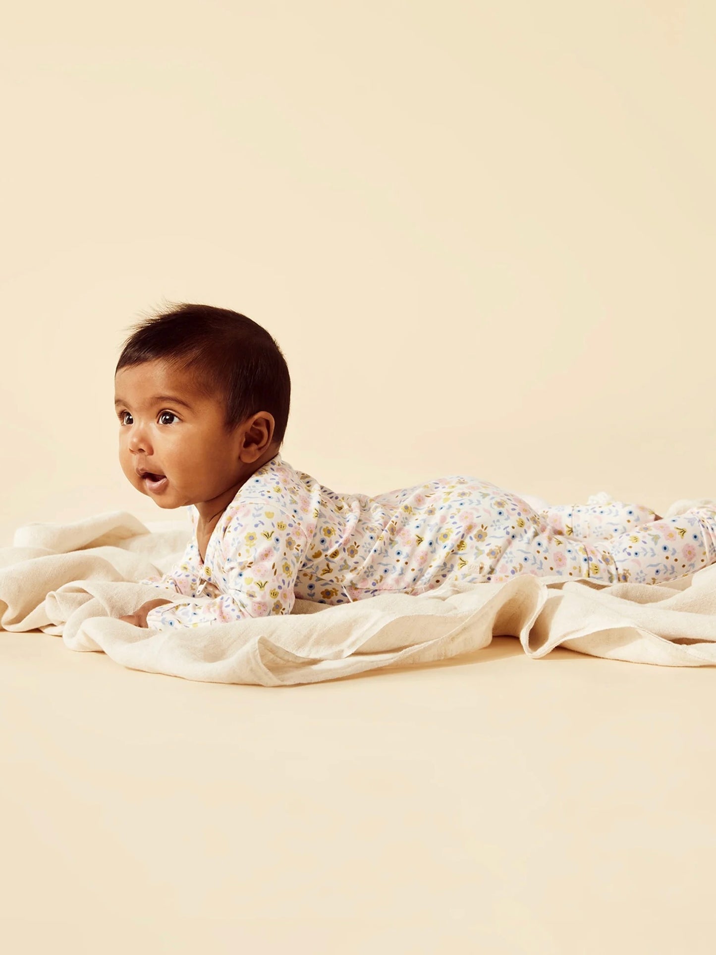 Organic Convertible Zipsuit - Ava Floral