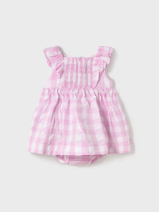 Vichy Dress - Mauve
