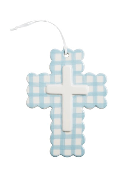 Scallop Ceramic Cross