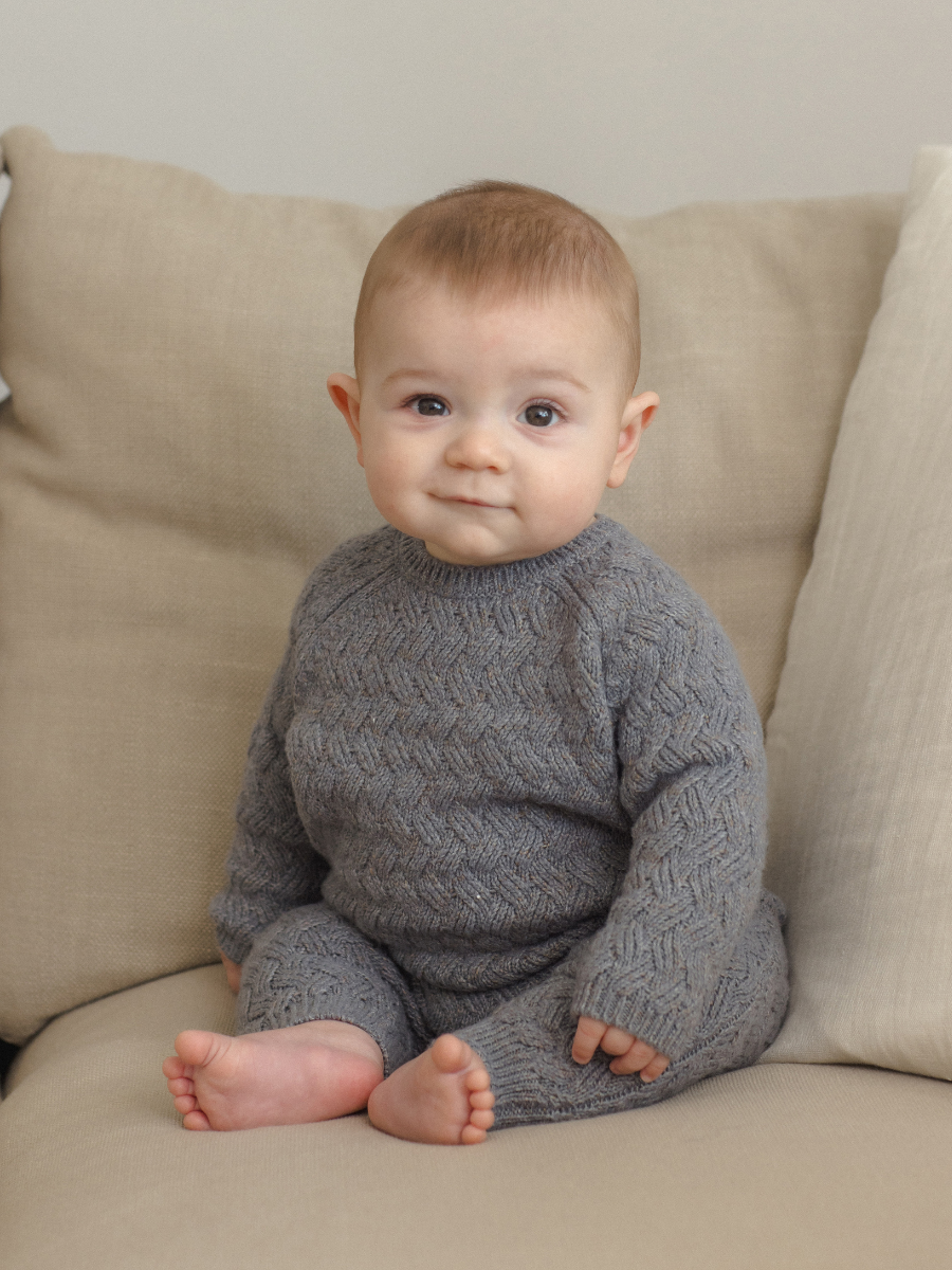 Heather Slate Knit Sweater