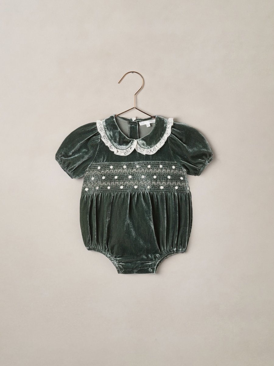 Green Elizabeth Romper