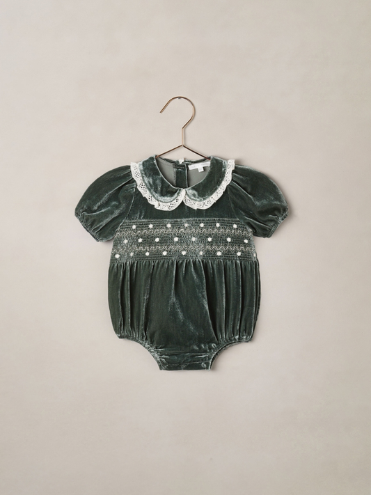 Green Elizabeth Romper