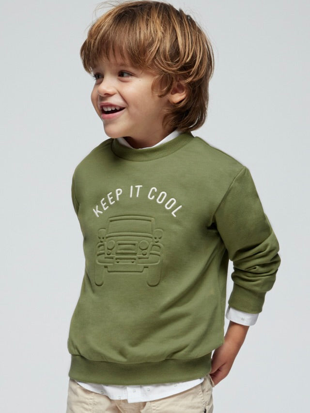 Keep It Cool Iguana Green Pullover Top