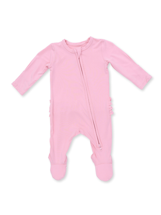 Solid Candy Pink Footie