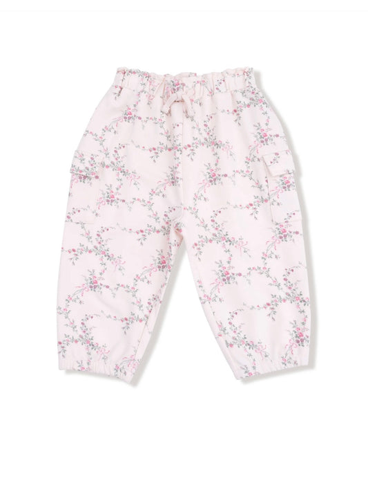 Antoinette Floral French Terry Cargo Pant