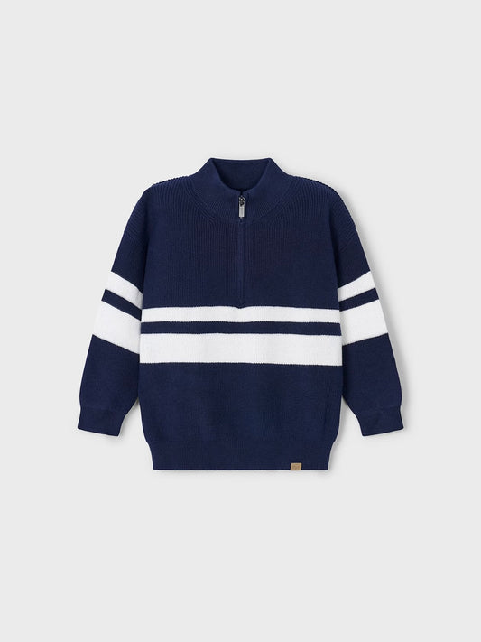 Navy Zip Sweater