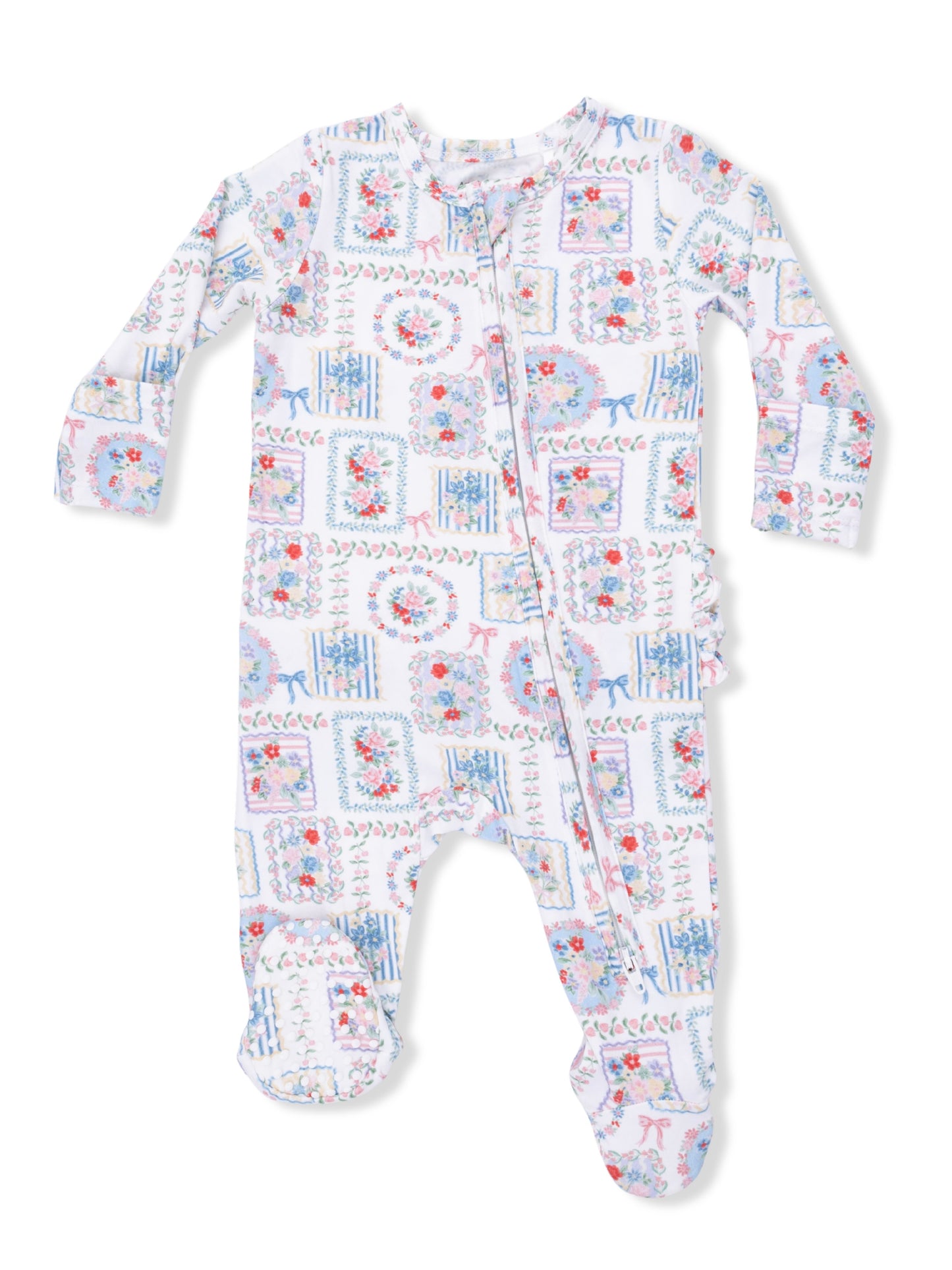 Julep Floral Patchwork Footie