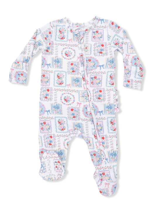 Julep Floral Patchwork Footie