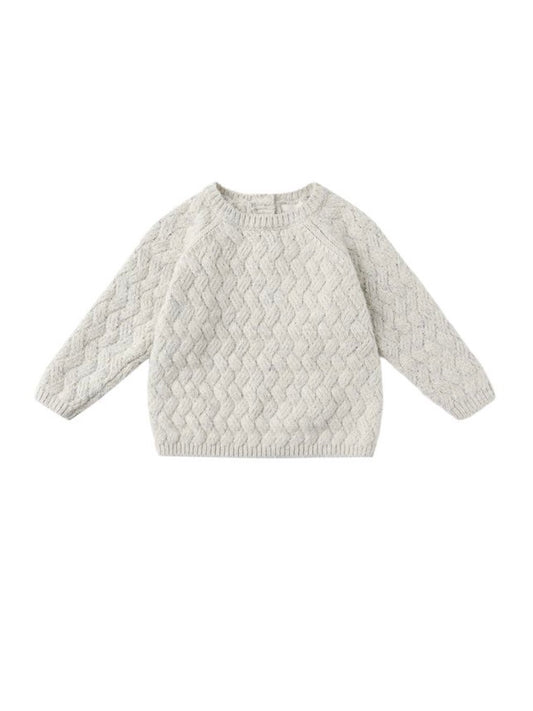 Heathered Blue Knit Sweater