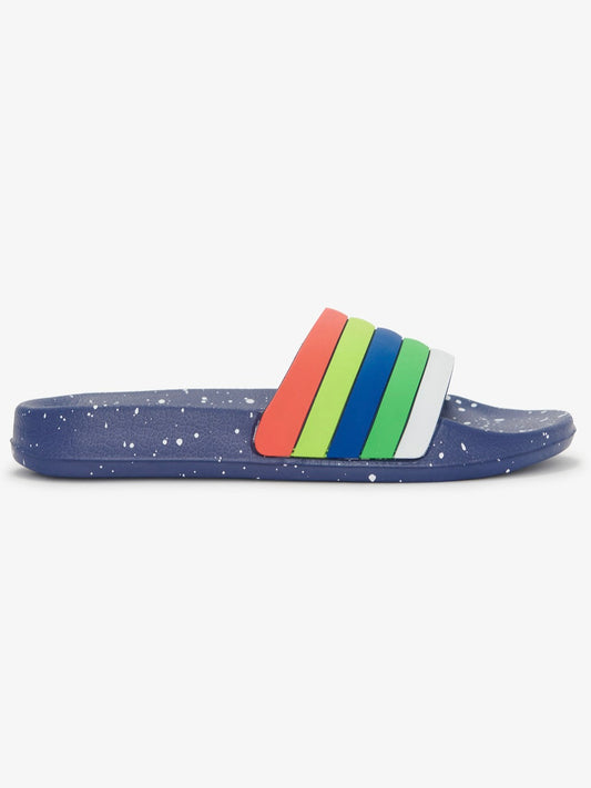 Malibu Stripes Slide On Sandals