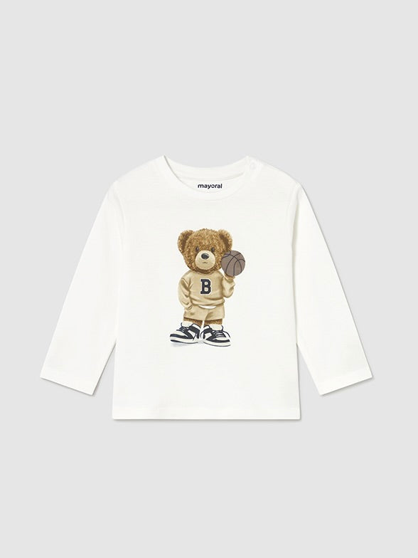 Basketball Bear Long Sleeve Top