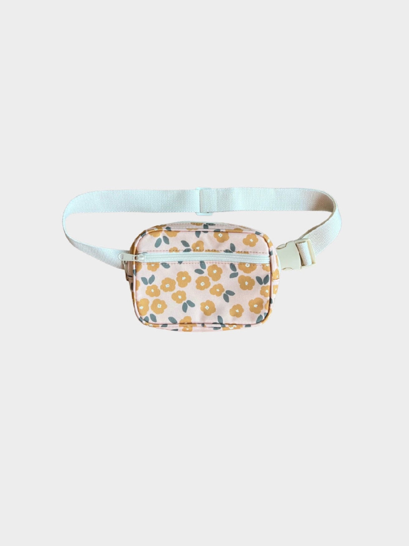 Gold Floral Mini Belt Bag