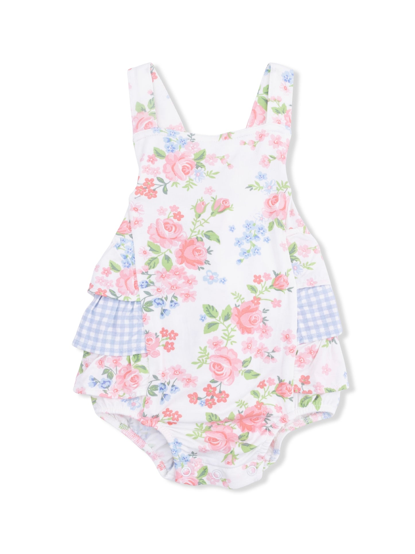 Cute Little Roses Ruffle Sunsuit