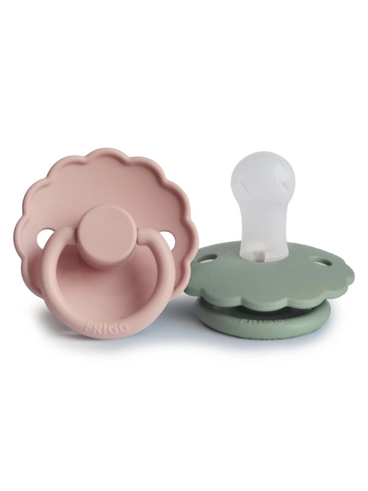 FRIGG Baby Pacifier- Blush/Sage 0-6M