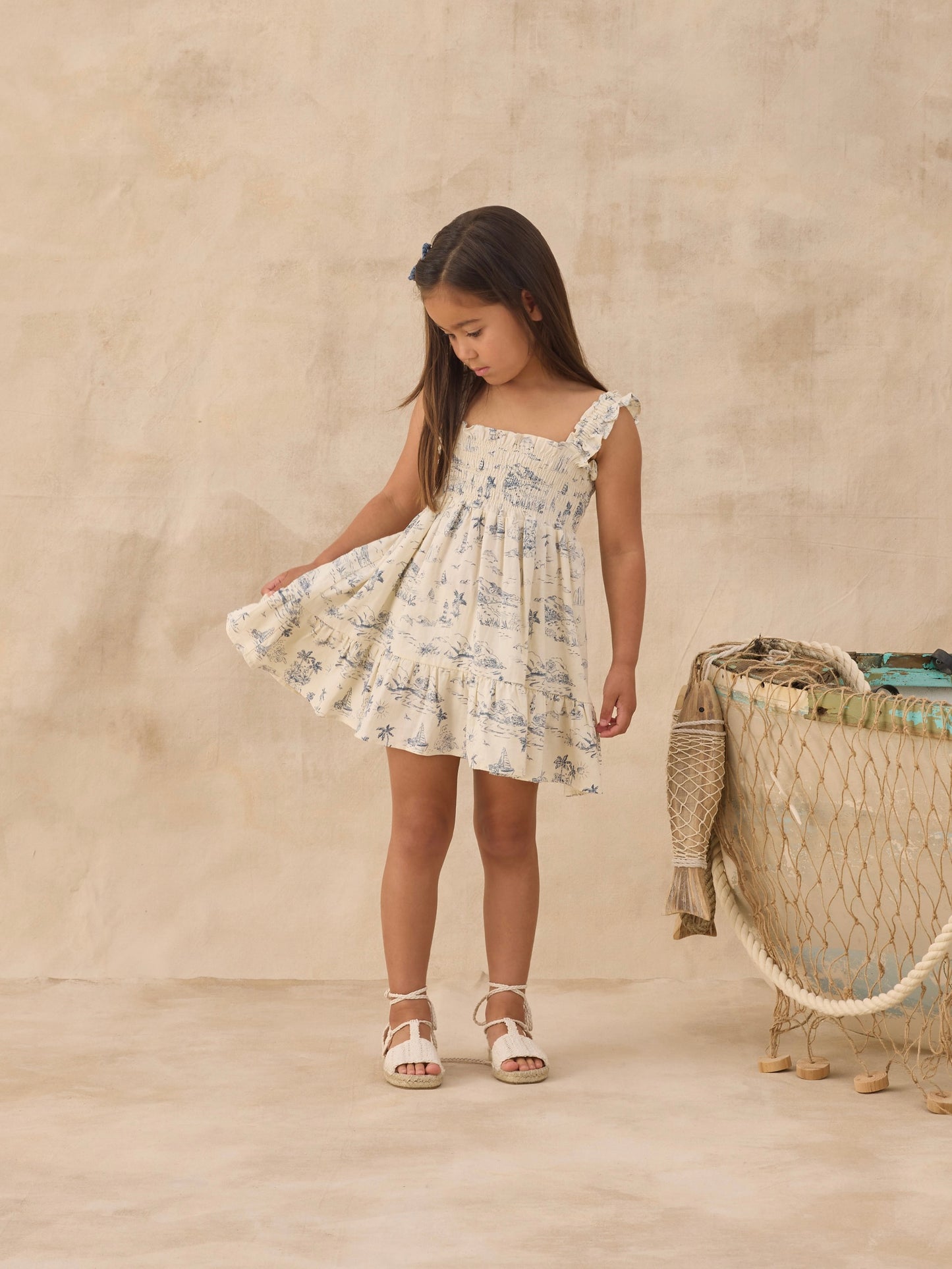 Ocean Toile Sutton Dress