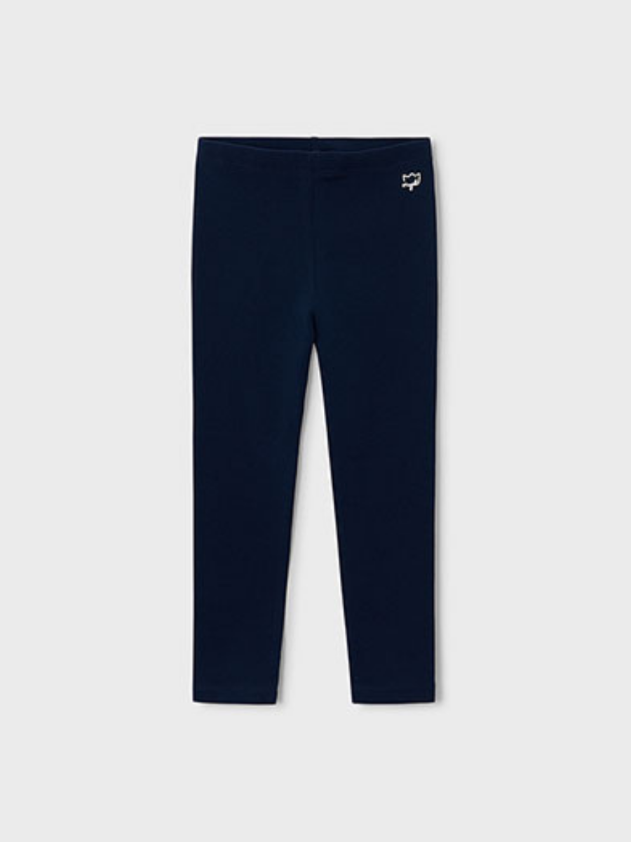 Navy Elastane Basic Legging