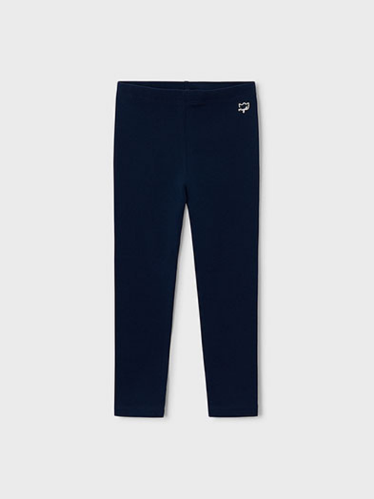 Navy Elastane Basic Legging
