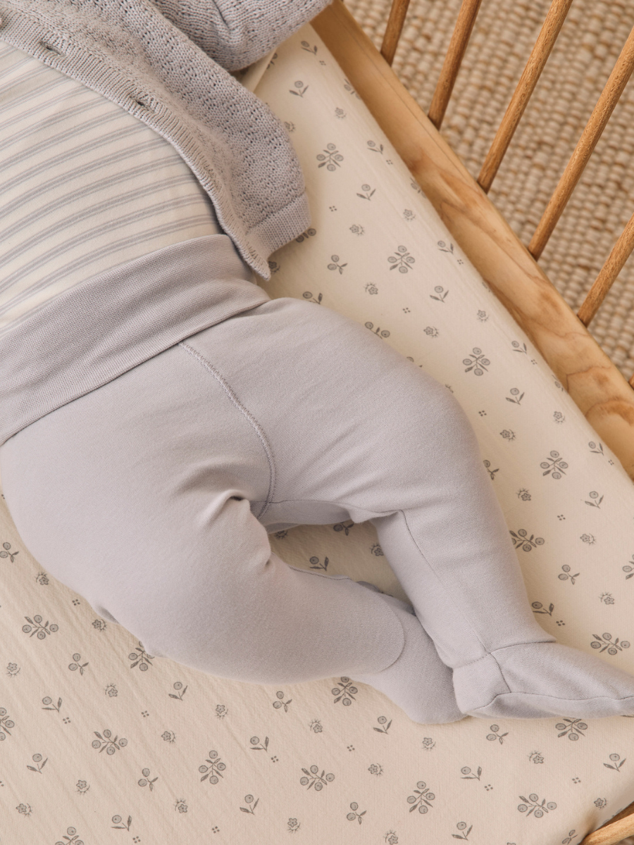 Cloud Stripe Side Snap Bodysuit + Pant Set