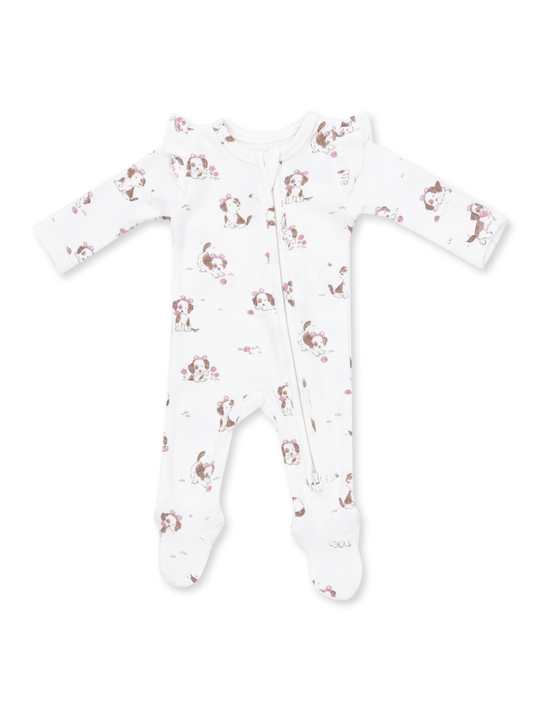 Pink Explorer Puppy Footie