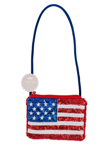 Light Up American Flag Purse