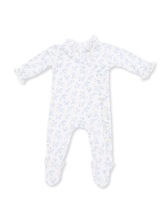 Rose Briar Kimono Ruffle Snap Footie