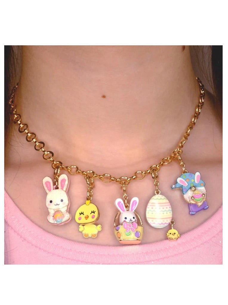 Charm It! Gold Chain Choker Necklace