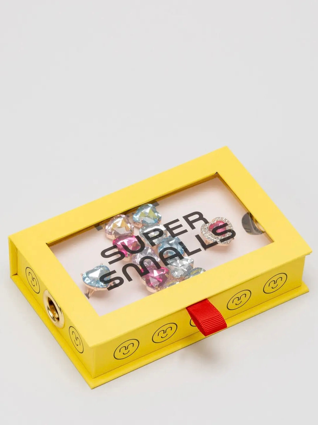 Pink & Blue Gem Heart Bracelet Set