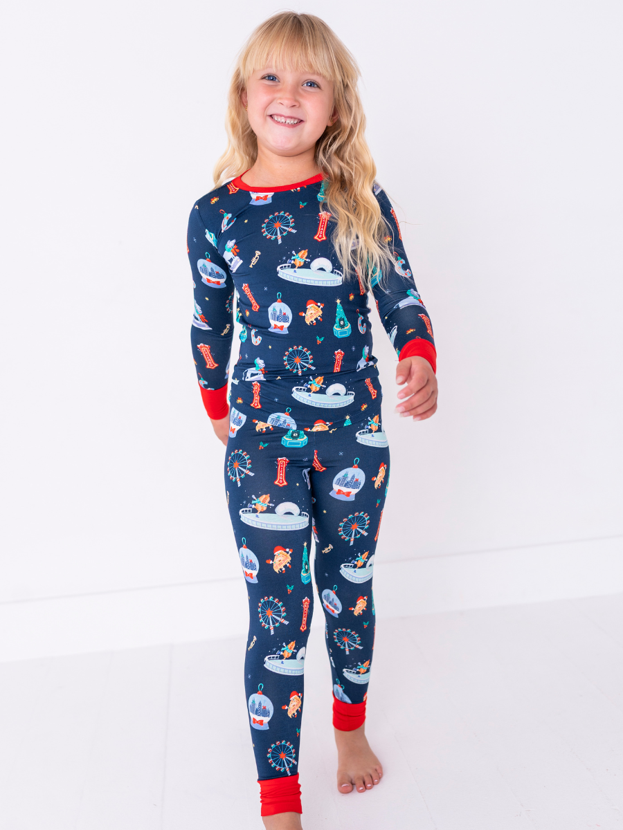 Christmas in Chicago Kids Pajamas