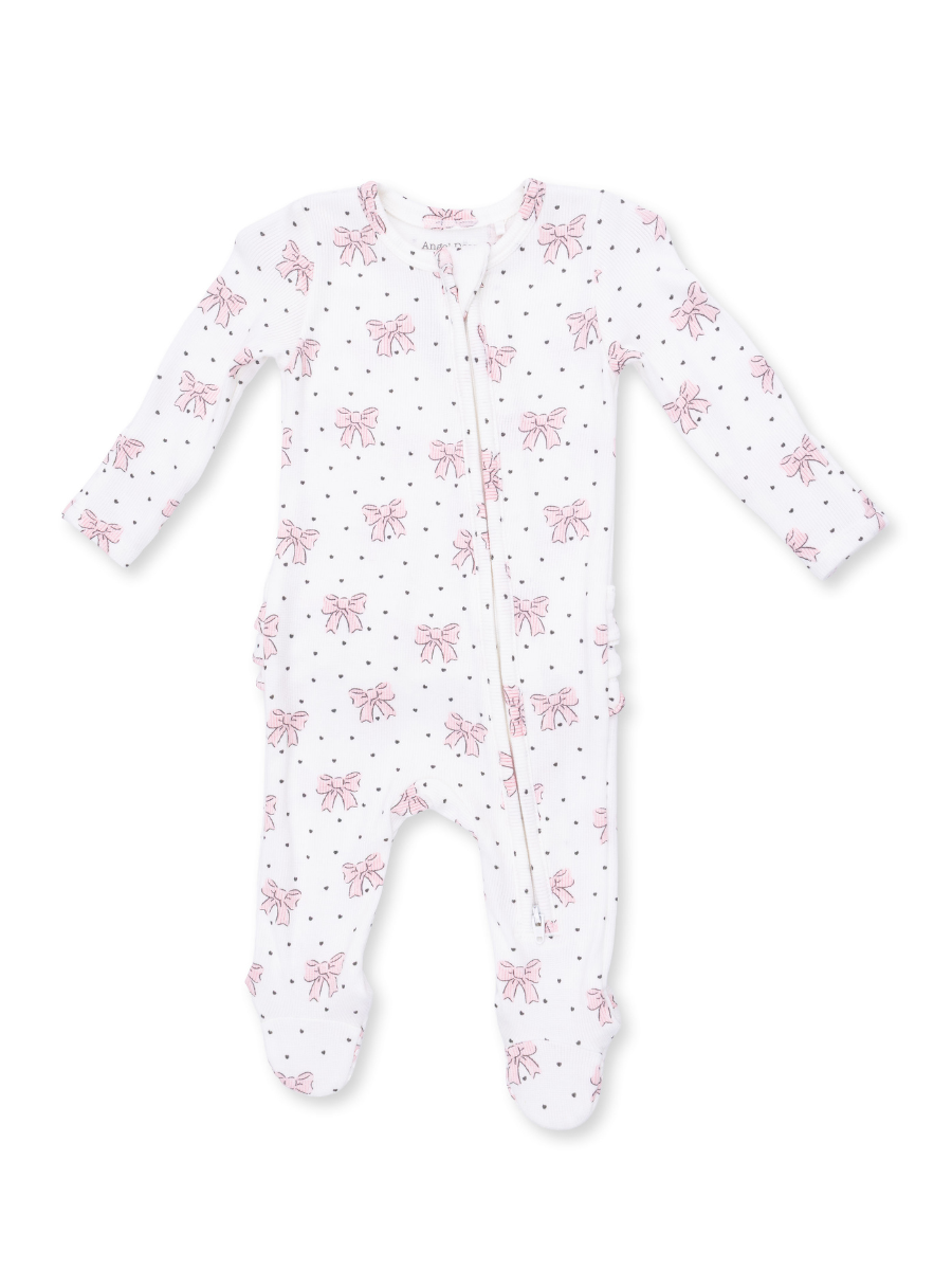 Bows and Hearts Footie