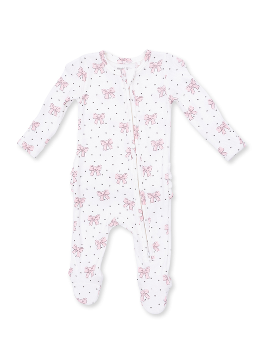 Bows and Hearts Footie