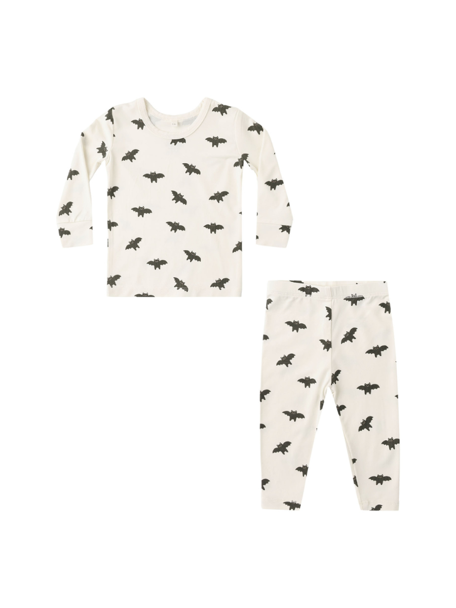 Ivory Bats Bamboo Pajama Set