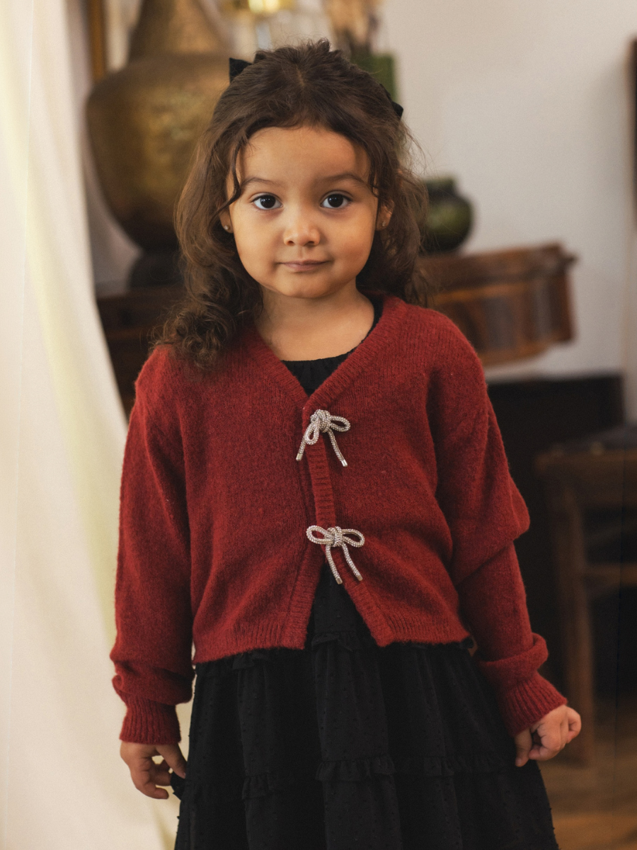 Ruby Bow Cardigan