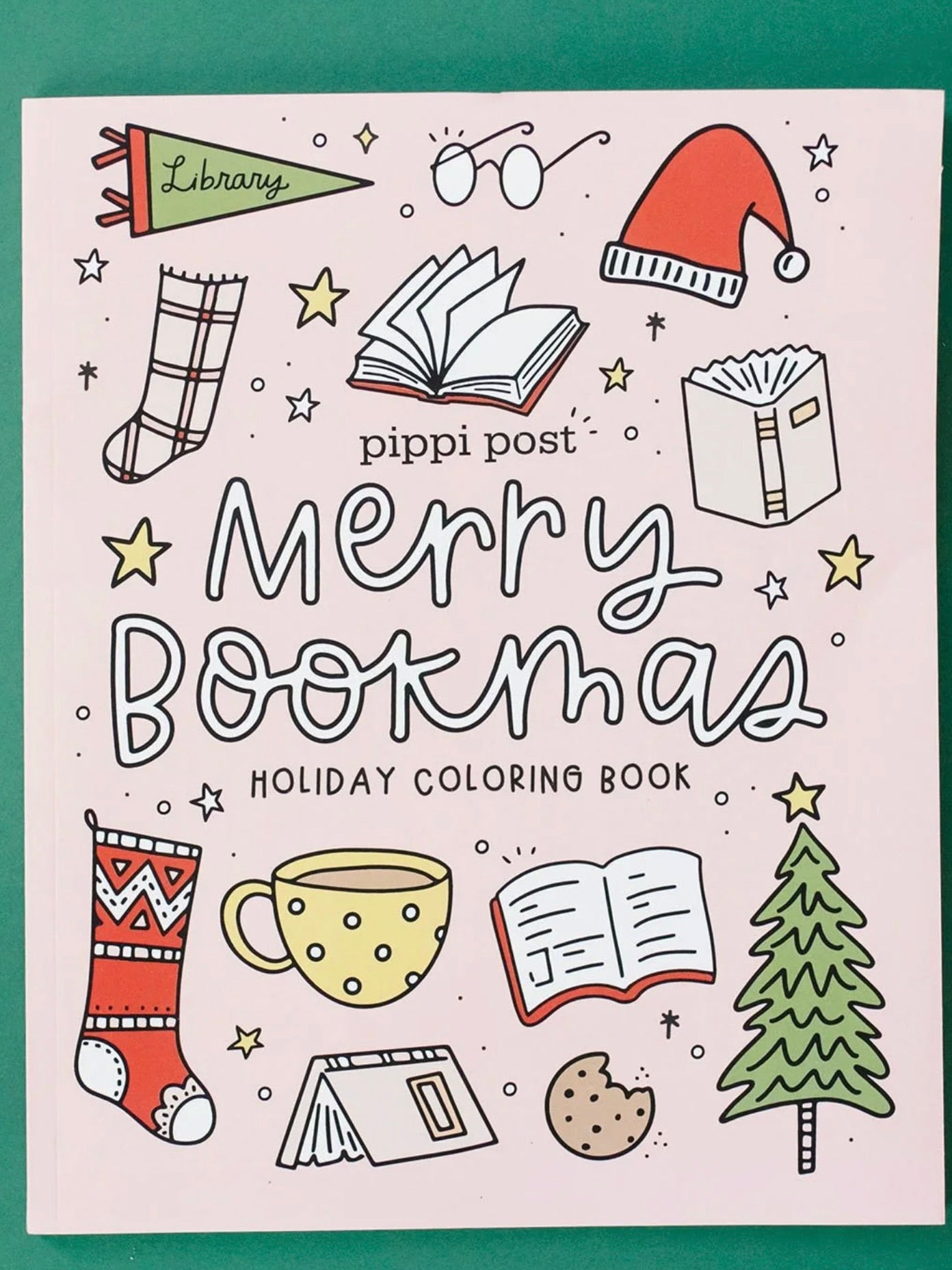 Merry Bookmas Coloring Book