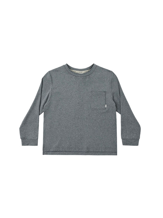 Heathered Midnight L/S Pocket Shirt