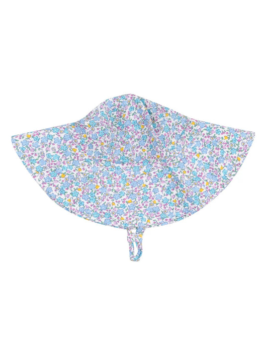 Flowers and Berries Wide Brim Sunhat