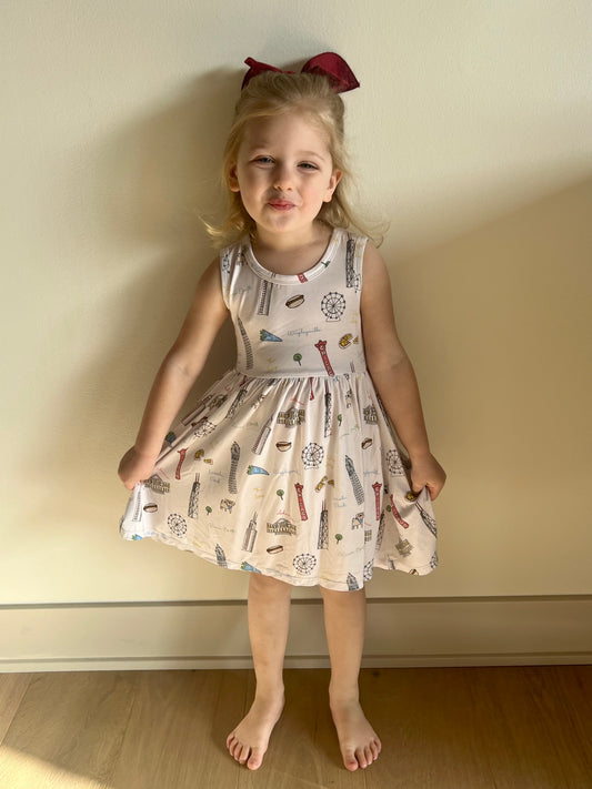 Sweet Home Chicago Tank Twirl Dress