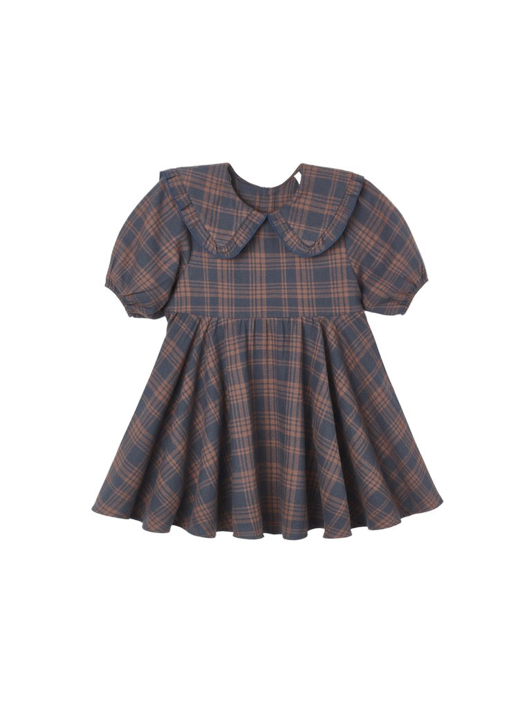 Midnight Plaid Camille Dress