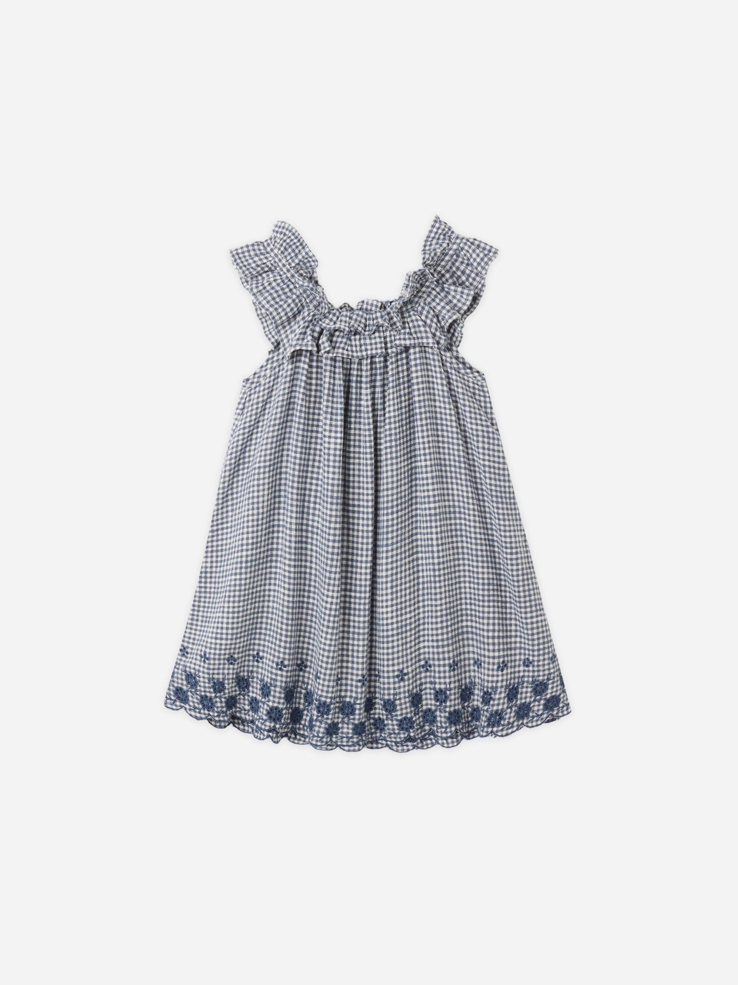 Marine Gingham Lennon Dress
