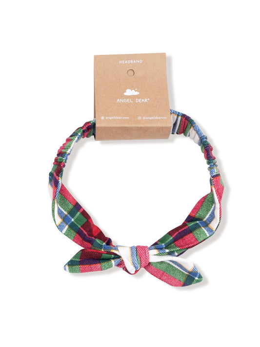 Holiday Plaid Knot Headband