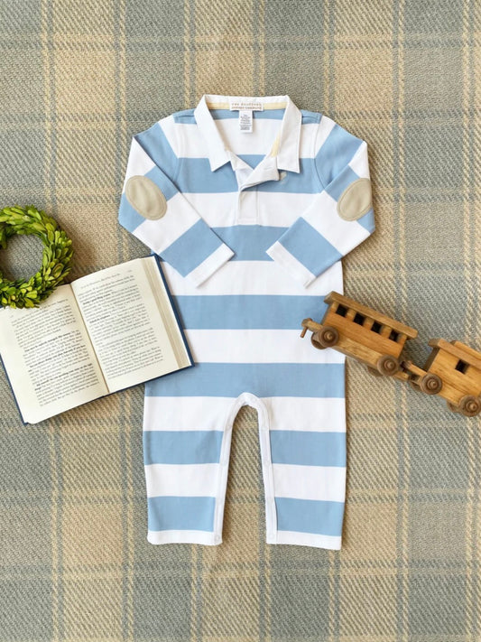 Barrington Blue Stripe Sir Proper's Rugby Romper