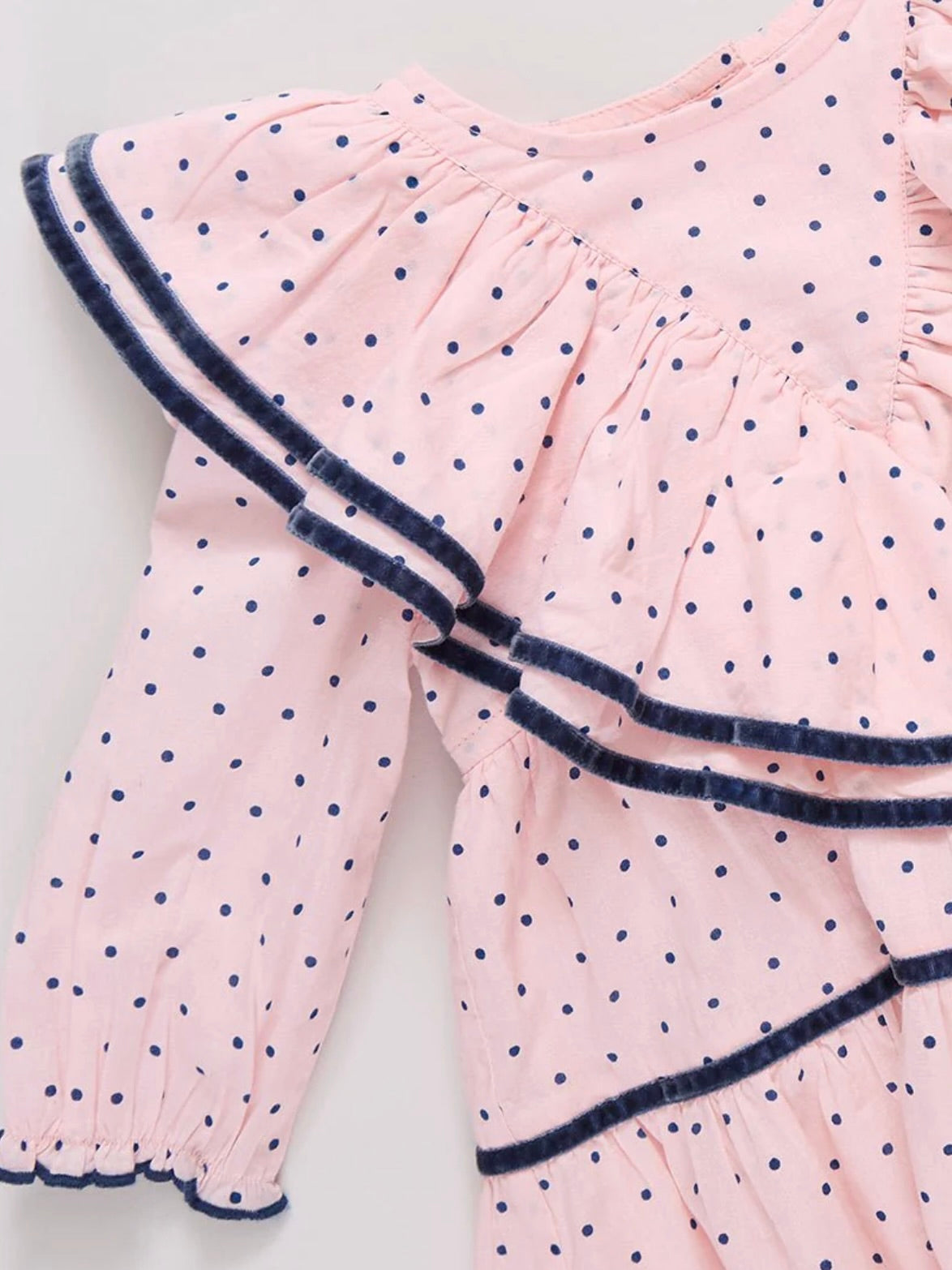 Raphaela Baby Dress - Strawberry Cream Polka Dot