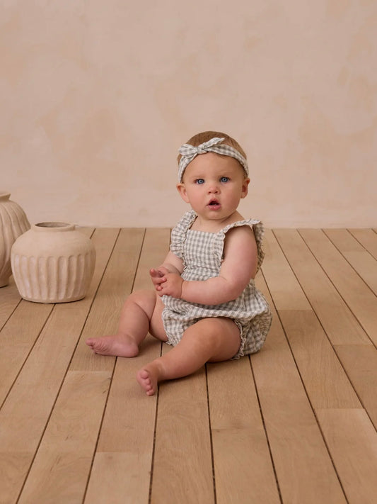 Eucalyptus Gingham Chiara Romper