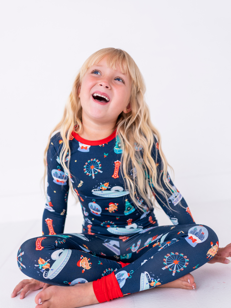 Christmas in Chicago Kids Pajamas