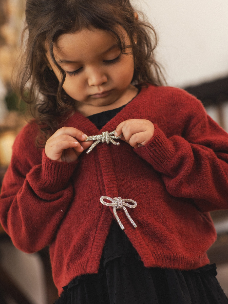 Ruby Bow Cardigan