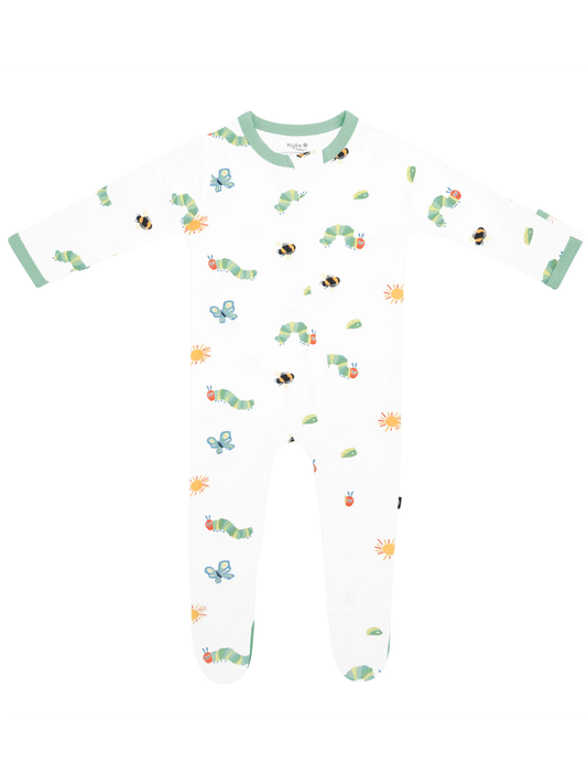 Kyte Baby Zippered Bamboo Footie- The Very Hungry Caterpillar™ and Friends
